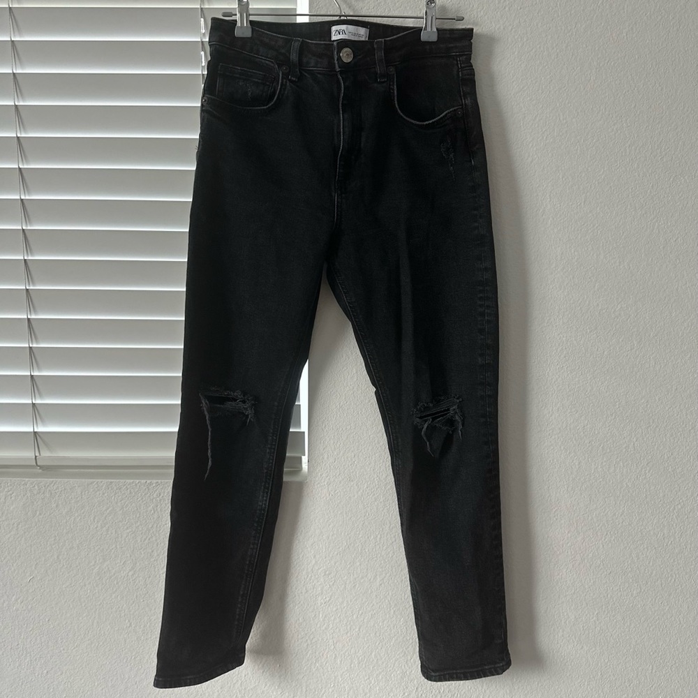 ZARA BLACK DENIEM JEANS